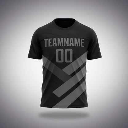 Custom Volleyball Uniform - Black & Gray