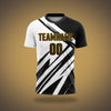 Custom Soccer Uniform Black & White Scratch
