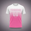 Custom Soccer Uniform Pink & White Geometric