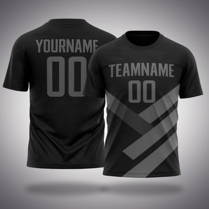 Custom Volleyball Uniform - Black & Gray