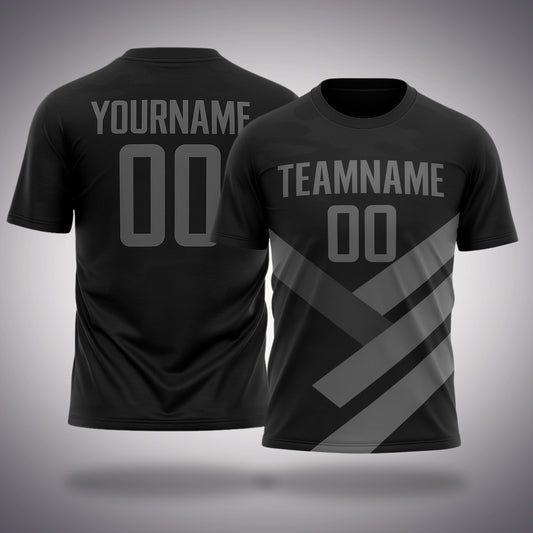 Custom Volleyball Uniform - Black & Gray