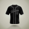 Custom Baseball Jersey Black & Gray