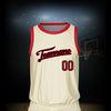 Custom Basketball Jersey - Cream & Red