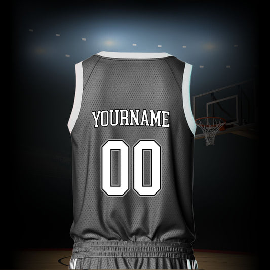 Custom Basketball Jersey - Black & White