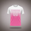 Custom Volleyball Uniform - Pink & White Geometric